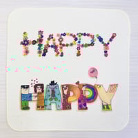 ガーゼハンカチ☆HAPPY