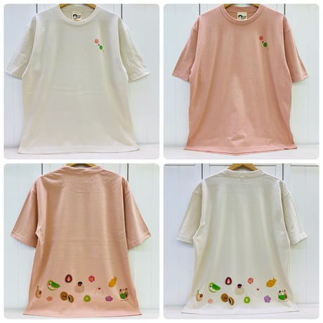 ビックTシャツ☆和菓子と文鳥