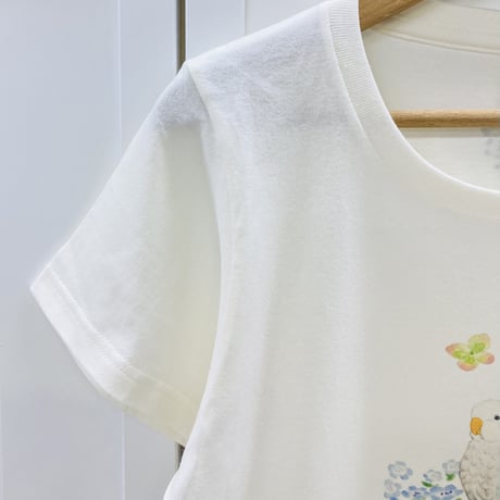 レディースTシャツ☆ネモフィラとオキナ