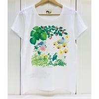 レディースTシャツ☆森のことりたち