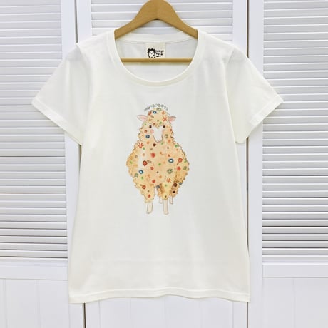 レディースTシャツ☆モンゴレトロシリーズ☆ひつじ
