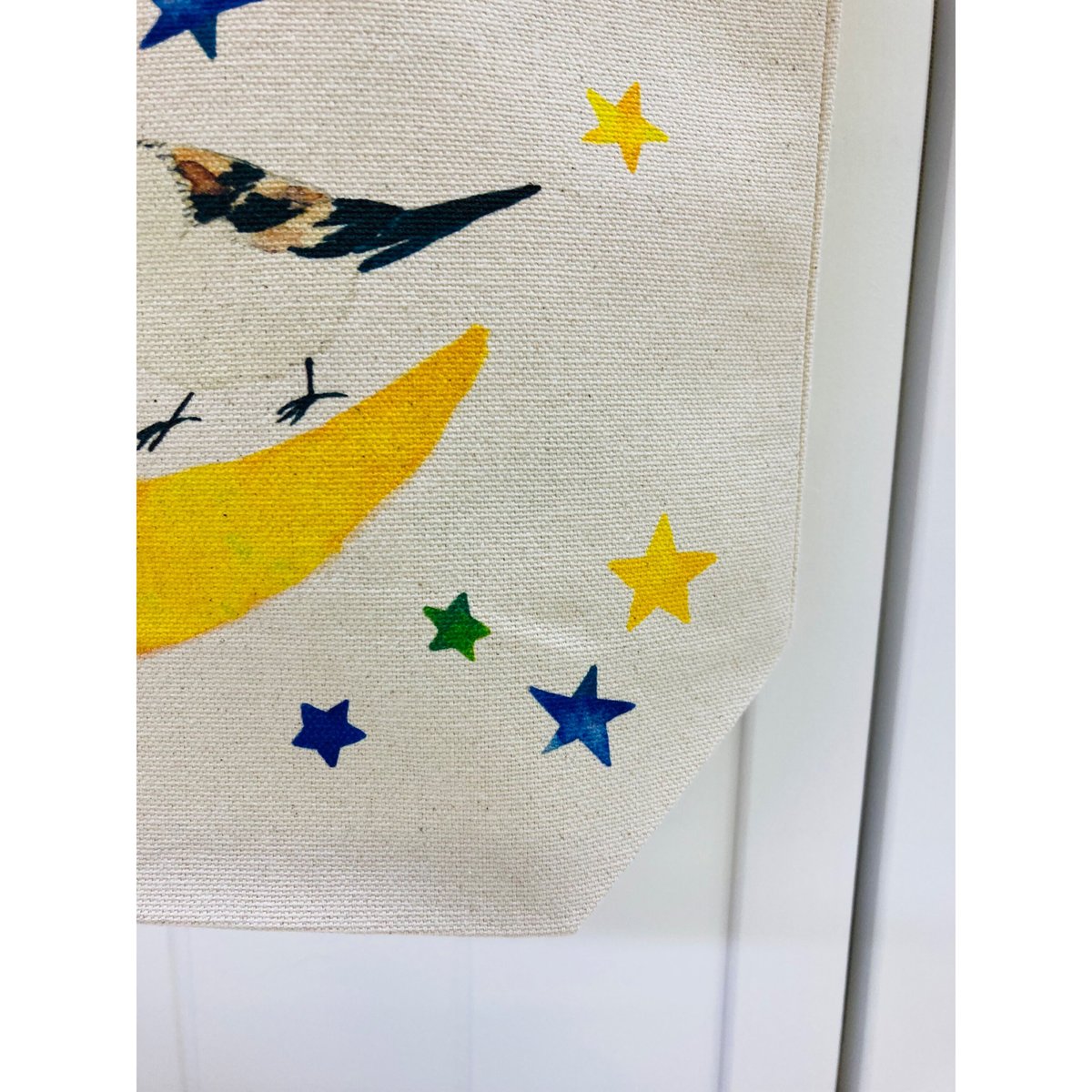 キャンバストートバックM☆三日月とシマエナガ | mongobess