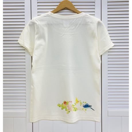 レディースTシャツ☆インコの森