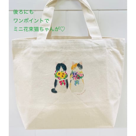 ランチトート☆花束猫