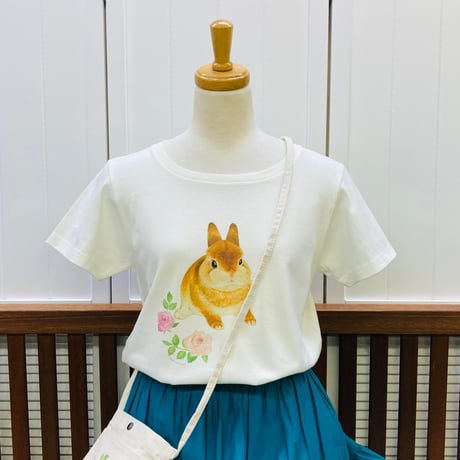 レディースTシャツ☆小鳥ガーデン