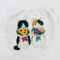 巾着大☆花束猫