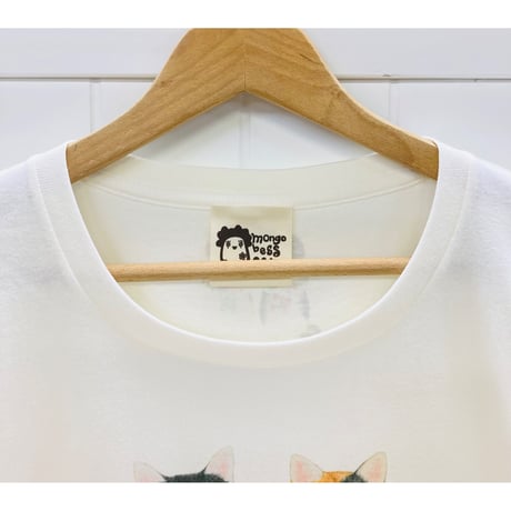 レディースTシャツ☆花束猫