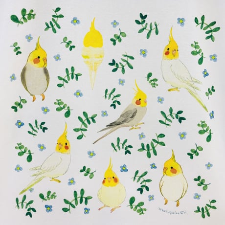 ビックTシャツ☆ボタニカルオカメ