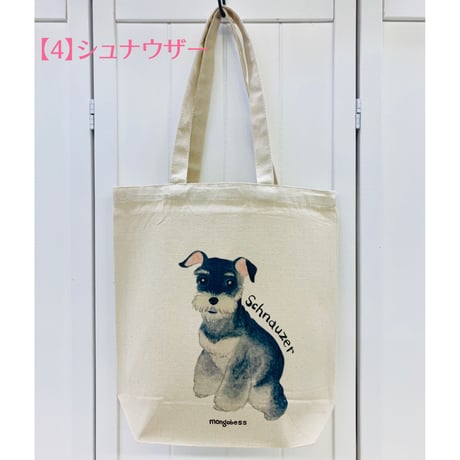キャンバストートバックM☆わんちゃんシリーズ(犬種別)