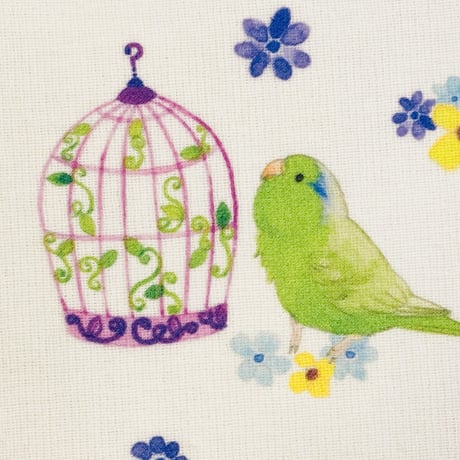 ハンカチ☆鳥かごインコシリーズ☆