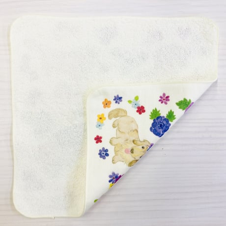 ガーゼハンカチ☆ダックスフントのとんちゃん