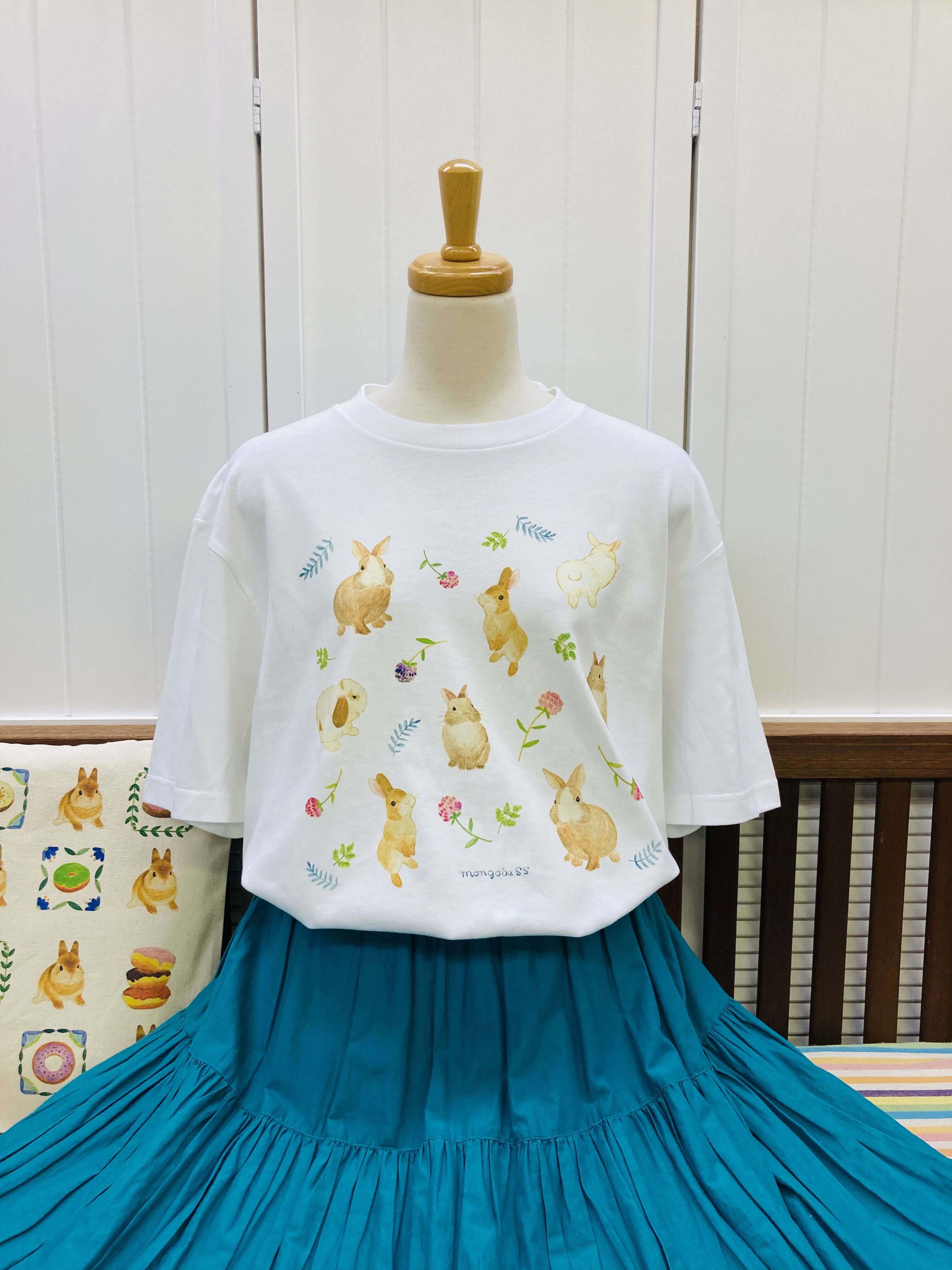 しまえなが ビックTシャツ☆ボタニカルシマエナガ | mongobess