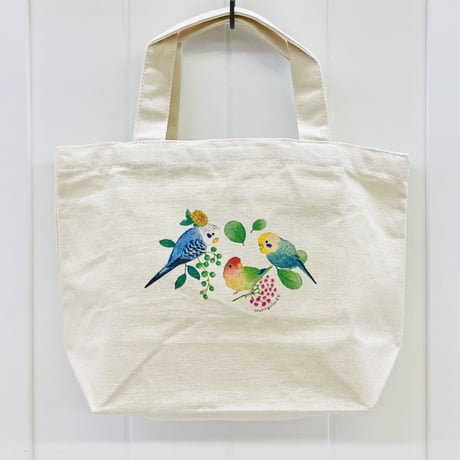 ランチトート☆小鳥のリース