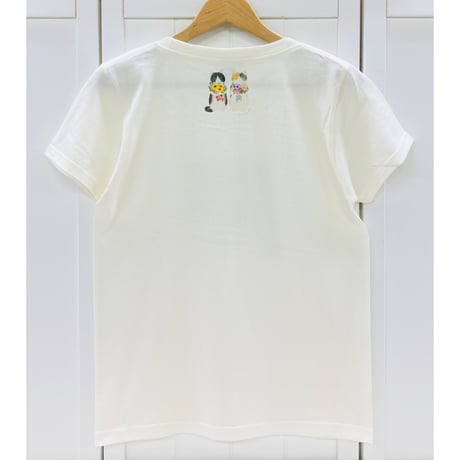 レディースTシャツ☆花束猫