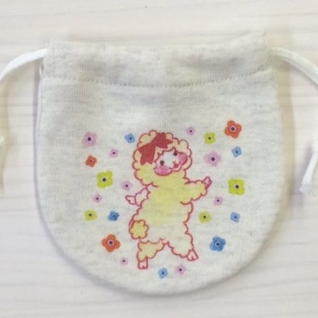 ミニ巾着☆リボンひつじちゃん