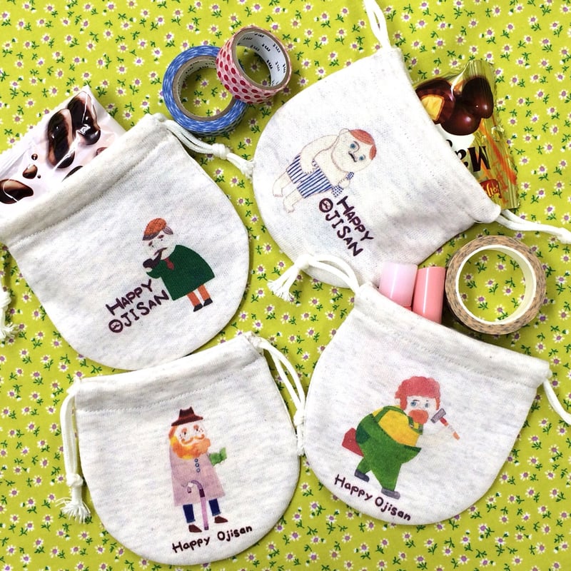 ミニ巾着☆ハッピーおじさんシリーズ☆ | mongobess 