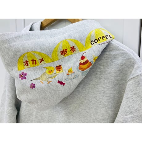 ジップパーカー☆オカメ喫茶