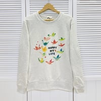 スウェットトレーナー☆HAPPY MY LIFE