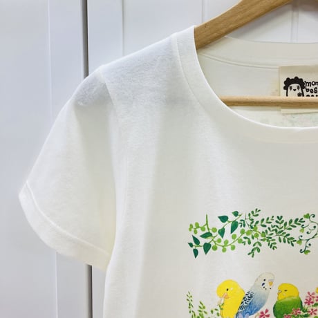 レディースTシャツ☆小鳥ガーデン