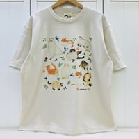 ビックTシャツ☆ボタニカル猫