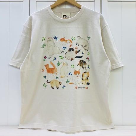 ビックTシャツ☆ボタニカル猫