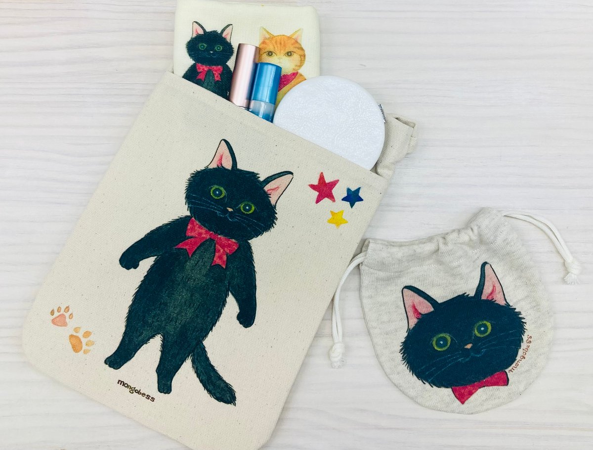 ミニ巾着☆4匹の猫 | mongobess