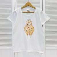 レディースTシャツ☆モンゴレトロシリーズ☆ひつじ
