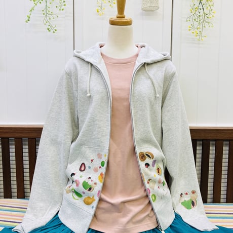 ビックTシャツ☆和菓子と文鳥