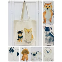 キャンバストートバックM☆わんちゃんシリーズ(犬種別)