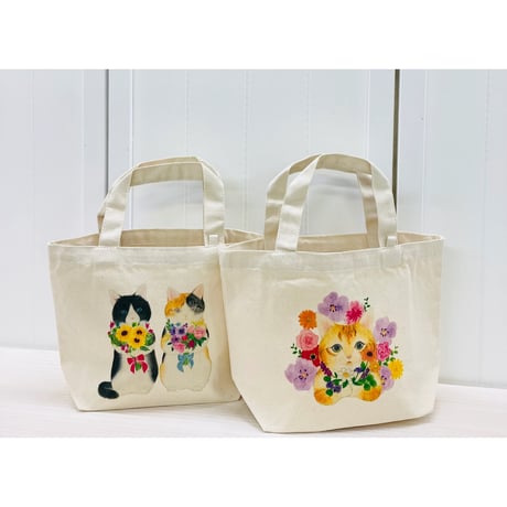ランチトート☆花束猫