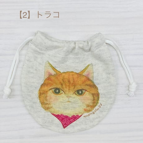ミニ巾着☆4匹の猫