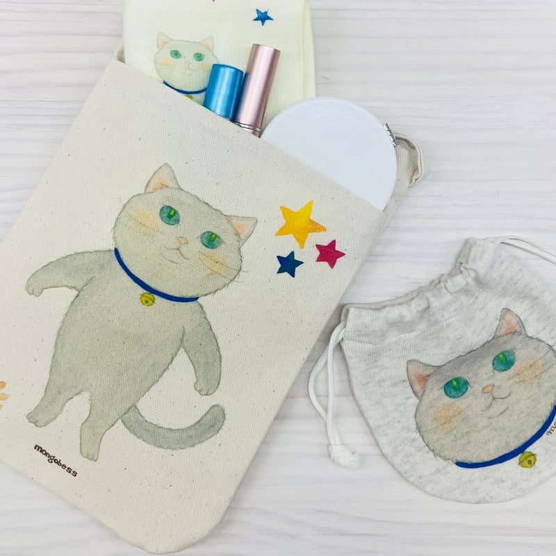 ミニ巾着☆4匹の猫 | mongobess