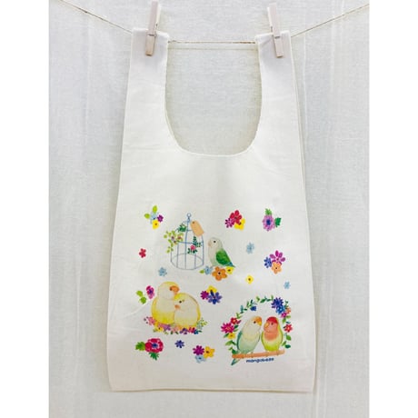 お買い物袋☆鳥かごシリーズ☆【セキセイ☆オカメ☆コザクラ】