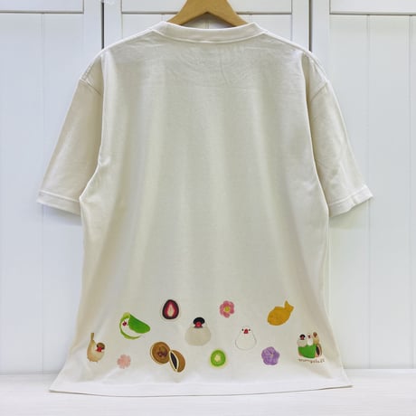 ビックTシャツ☆和菓子と文鳥