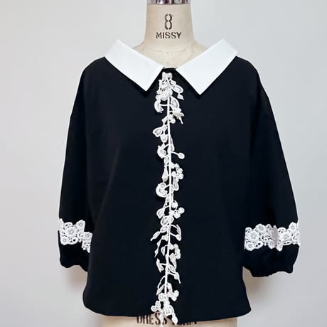 ANANAS 2way クレリックレースブラウス