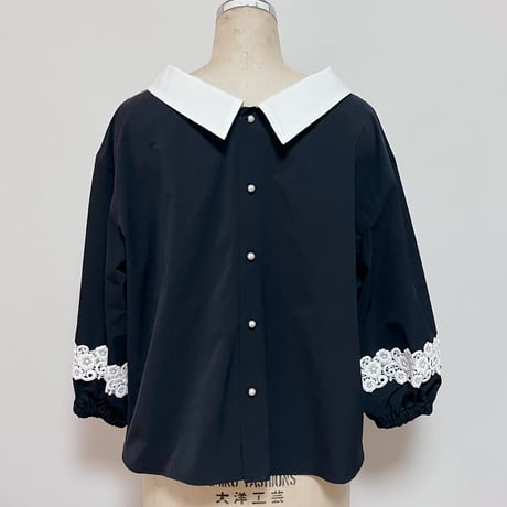 ANANAS 2way クレリックレースブラウス