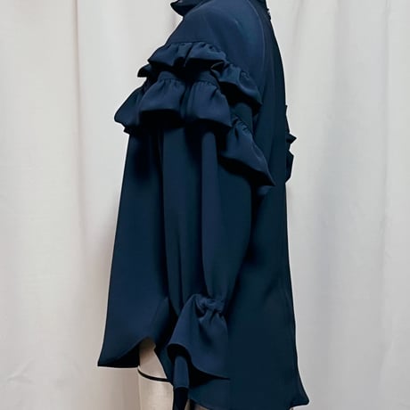 ANANAS ブリッジフリル トロふわブラウス