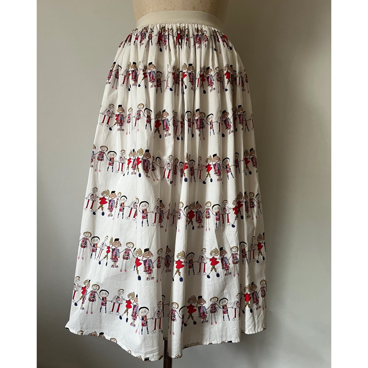 人形柄フレアスカート | ANANAS & Lamuette