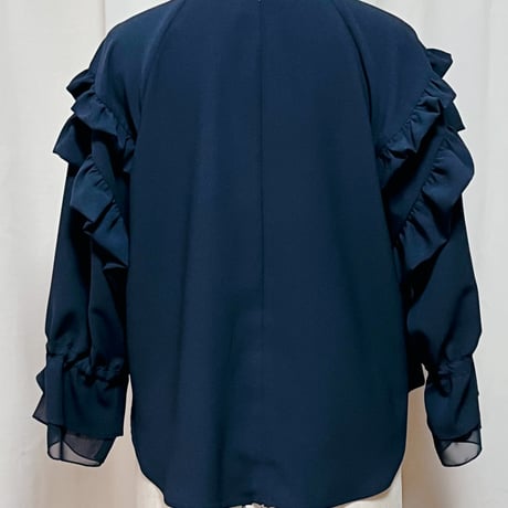ANANAS ブリッジフリル トロふわブラウス