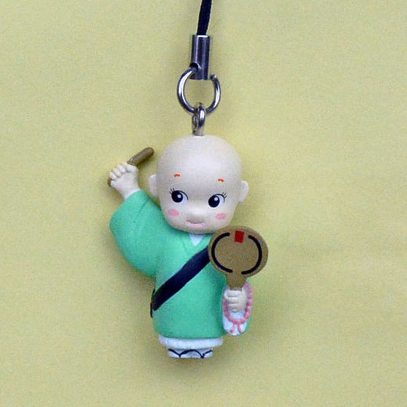 こぞうくんうちわ太鼓ストラップ 緑 | こぞうくんネットストア