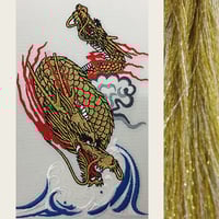 ご希望額まで値下げ@ 龍に双鶴図 刺繍織掛軸＋証明書(純金・白金地金を製箔加工) ご希望額まで値下げ@ 龍に双鶴図 刺繍織掛軸＋証明書(