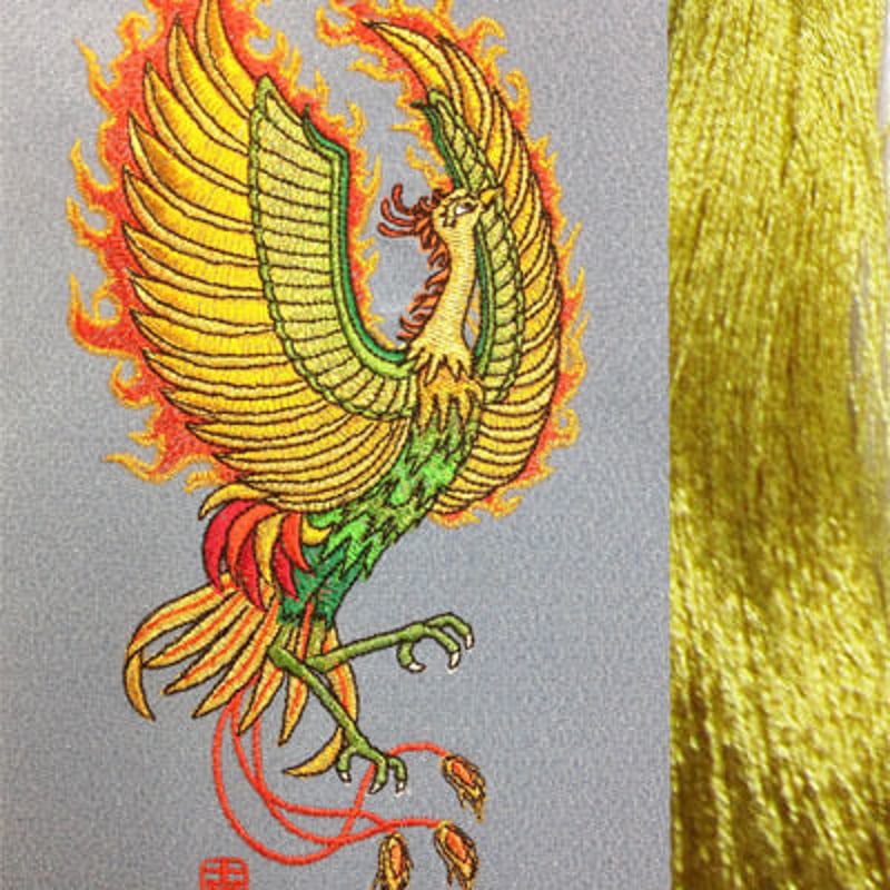鳳凰・金房・長さ105cm | 十字屋刺繍有限会社 腕守り販売ページ 鳳凰・金房・長さ105cm | 十字屋刺繍有限会社 腕守り販売ページ