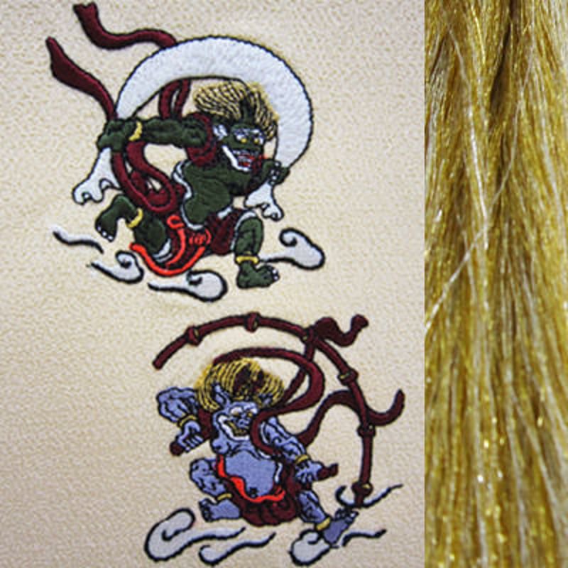 風神雷神・金×銀房・長さ105cm | 十字屋刺繍有限会社 腕守り販売 風神雷神・金×銀房・長さ105cm | 十字屋刺繍有限会社 腕守り販売