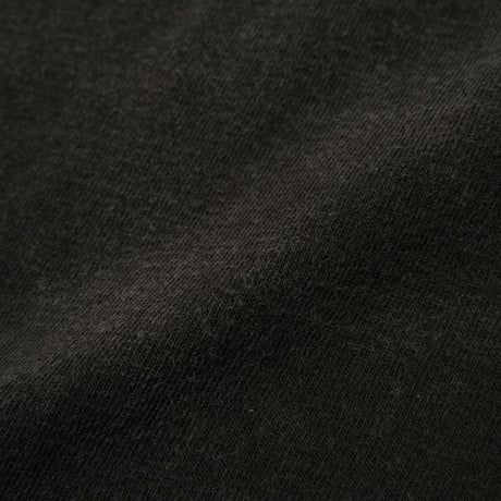 USAコットン16/-吊り編み天竺×遠州墨染めポケットTシャツ　SUMI