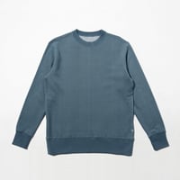 EG FUWARI 無撚糸吊り裏毛 C/Nスウェット  ダルブルー