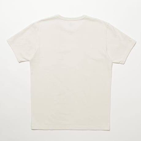 10/-イズミールオーガニックコットン(コンパクト)吊編み天竺 S/S T-SHIRT IVORY