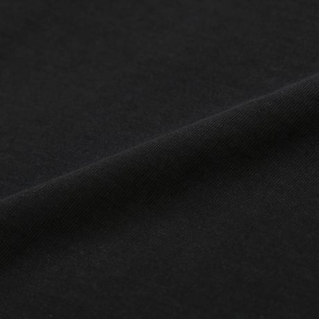 【WEB限定】40//スビンゴールドオーガニック×スーピマオーガニック天竺　S/S　T-SHIRT TRUE BLACK
