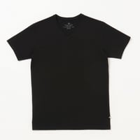 STELLAR CONFLICT天竺 　S/S　T-SHIRT  Vネック  TRUE BLACK