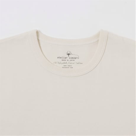 30//トルココットンOE度詰め天竺　S/S　T-SHIRT　IVORY