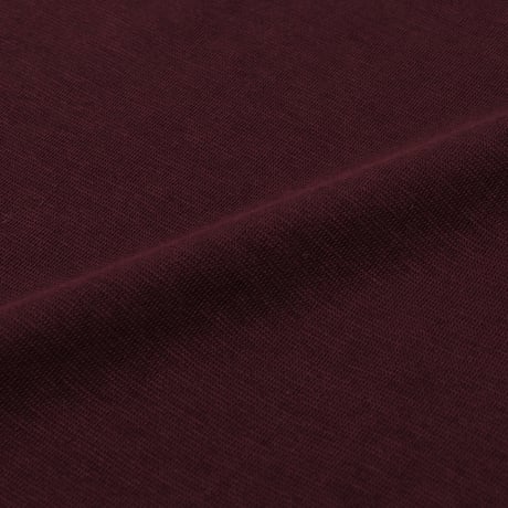 EG FINE BLENDED CASHMERE ミラノリブ　クルーネックL/S　BURGUNDY